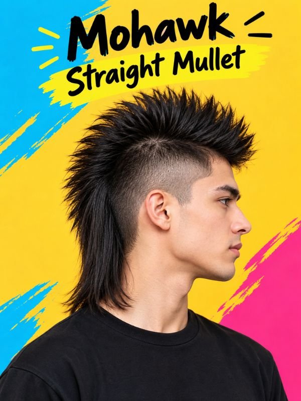 Mohawk Straight Mullet