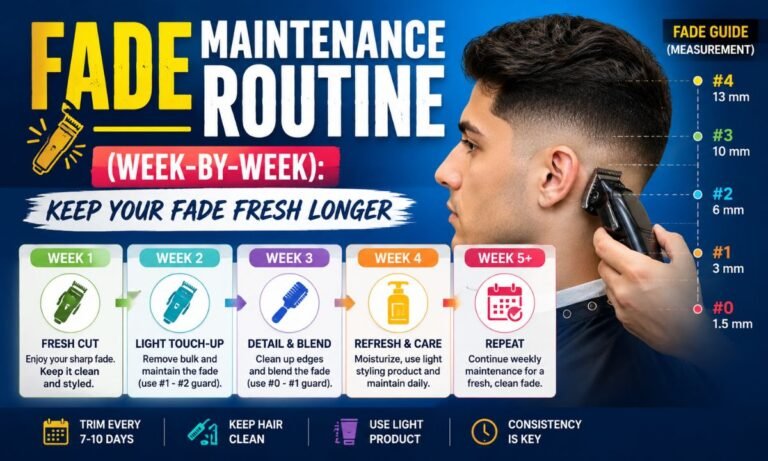 Fade Maintenance Routine (Week-by-Week): Keep Your Fade Fresh Longer