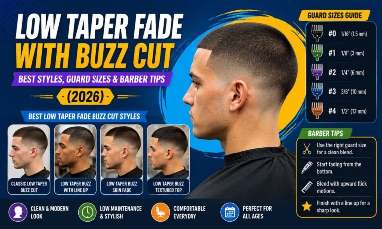 Low Taper Fade with Buzz Cut: Best Styles, Guard Sizes & Barber Tips (2026)