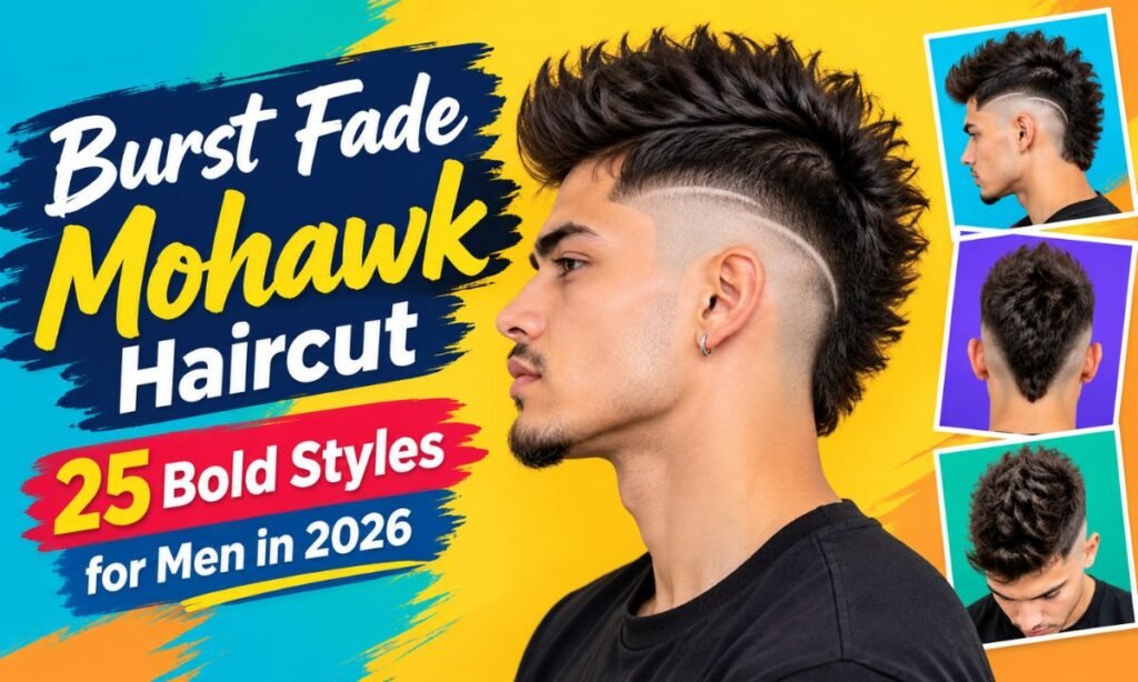 Burst Fade Mohawk Haircut: 25 Bold Styles for Men in 2026