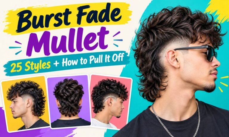 Burst Fade Mullet 25 Styles + How to Pull It Off