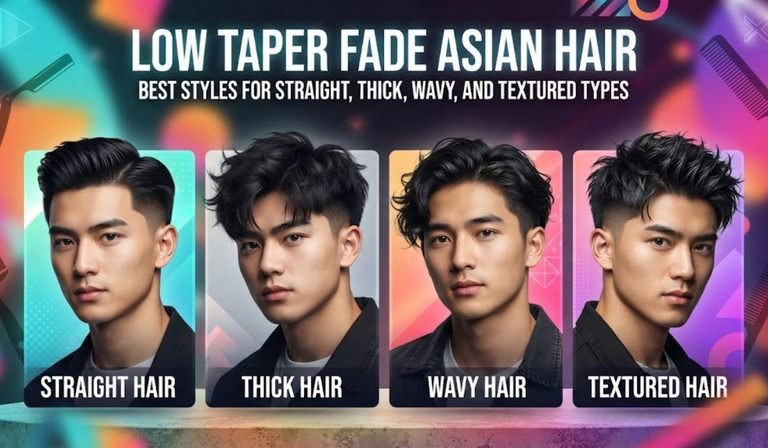 Low taper fade Asian hair best styles for straight thick wavy and textured types